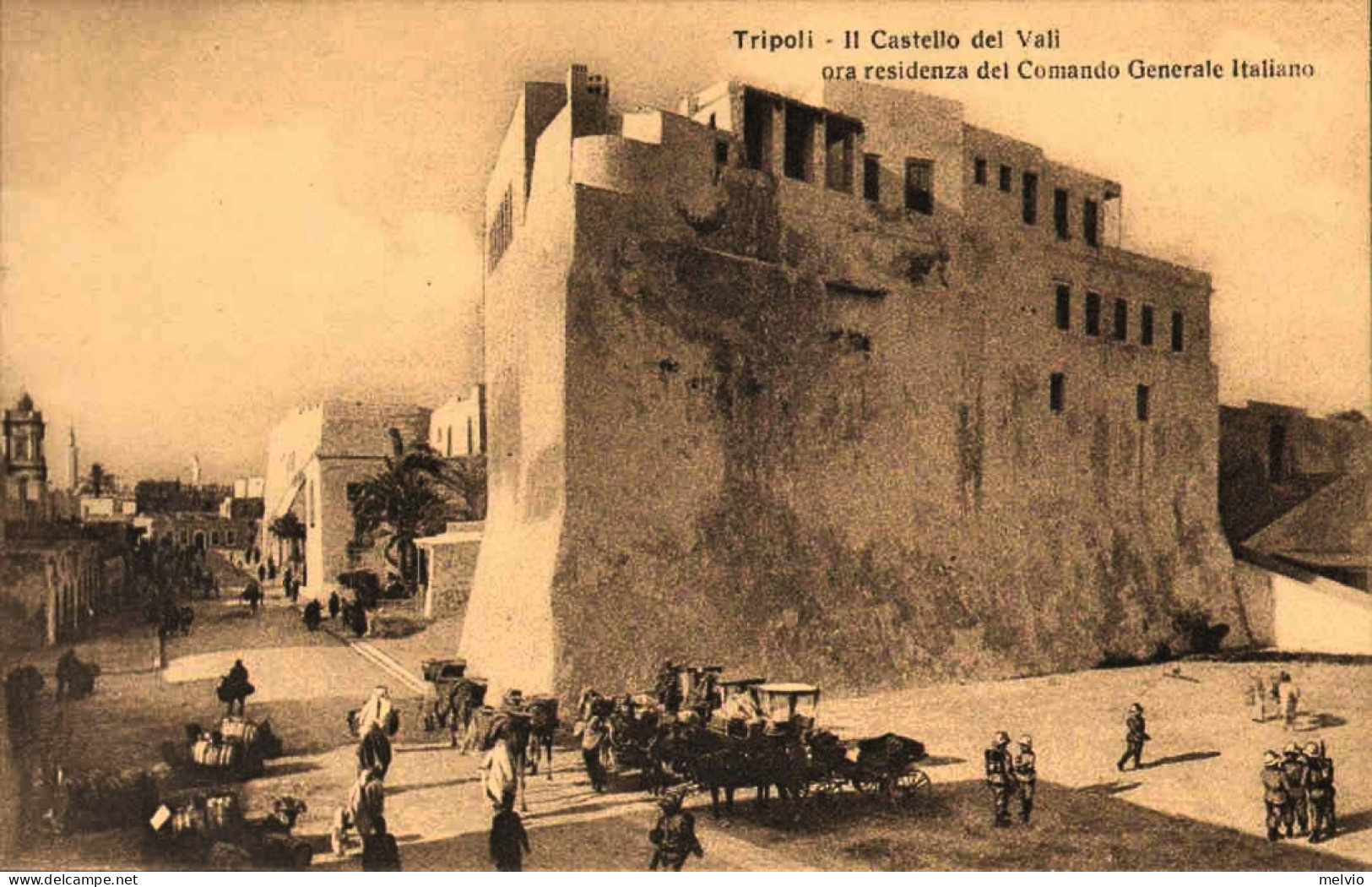1911/12-"Guerra Italo-Turca,il Castello Del ValI* Ora Residenza Del Comando Gene - Tripolitaine