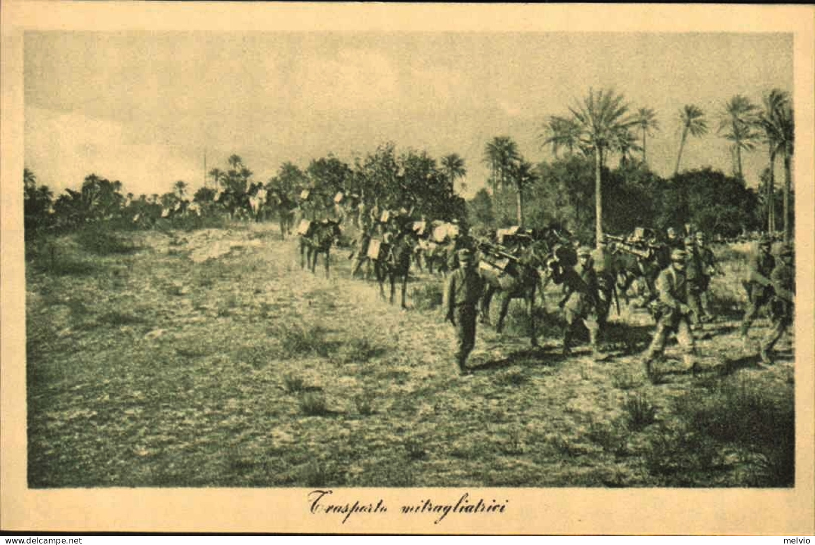 1911/12-"Guerra Italo-Turca,trasporto Mitragliatrici" - Tripolitania