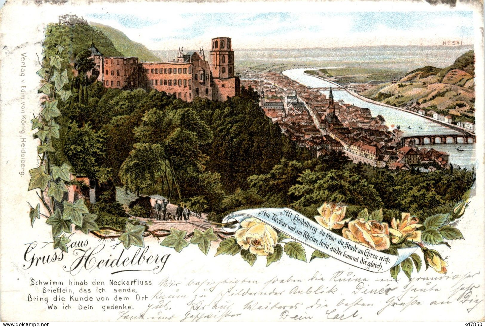 Gruss Aus Heidelberg - Litho - Heidelberg