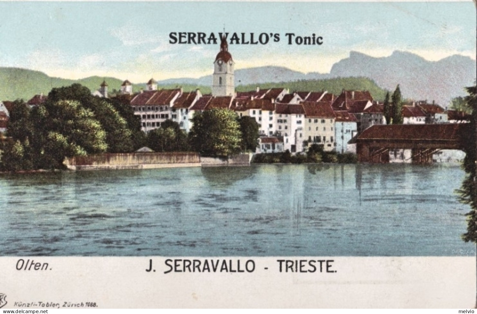 1940ca.-Serravallo's Tonic Trieste, Cartolina Pubblicitaria Non Spedita - Advertising