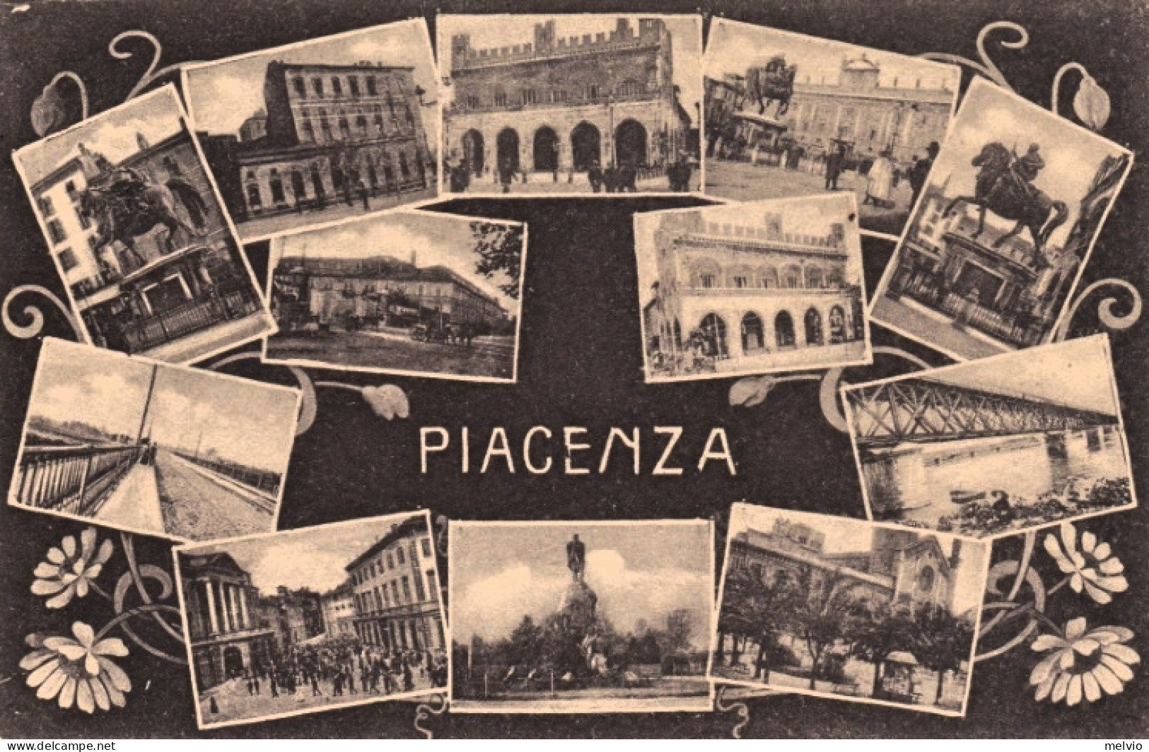 1912-Piacenza 12 Belle Vedutine, Cartolina Viaggiata - Piacenza