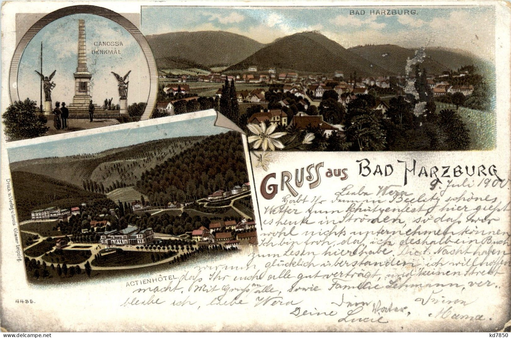 Gruss Aus Bad Harzburg - Litho - Bad Harzburg