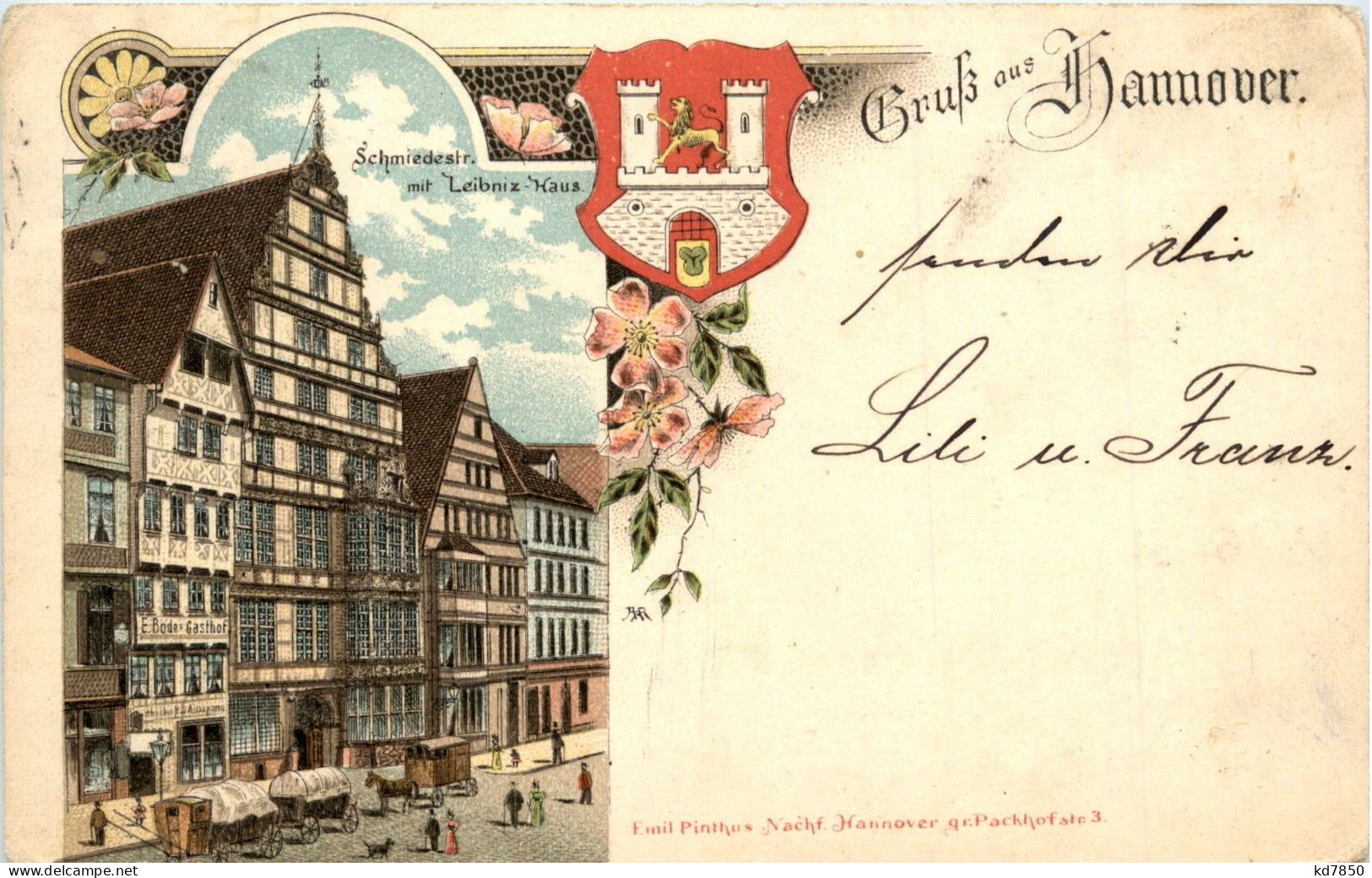 Gruss Aus Hannover - Litho - Hannover