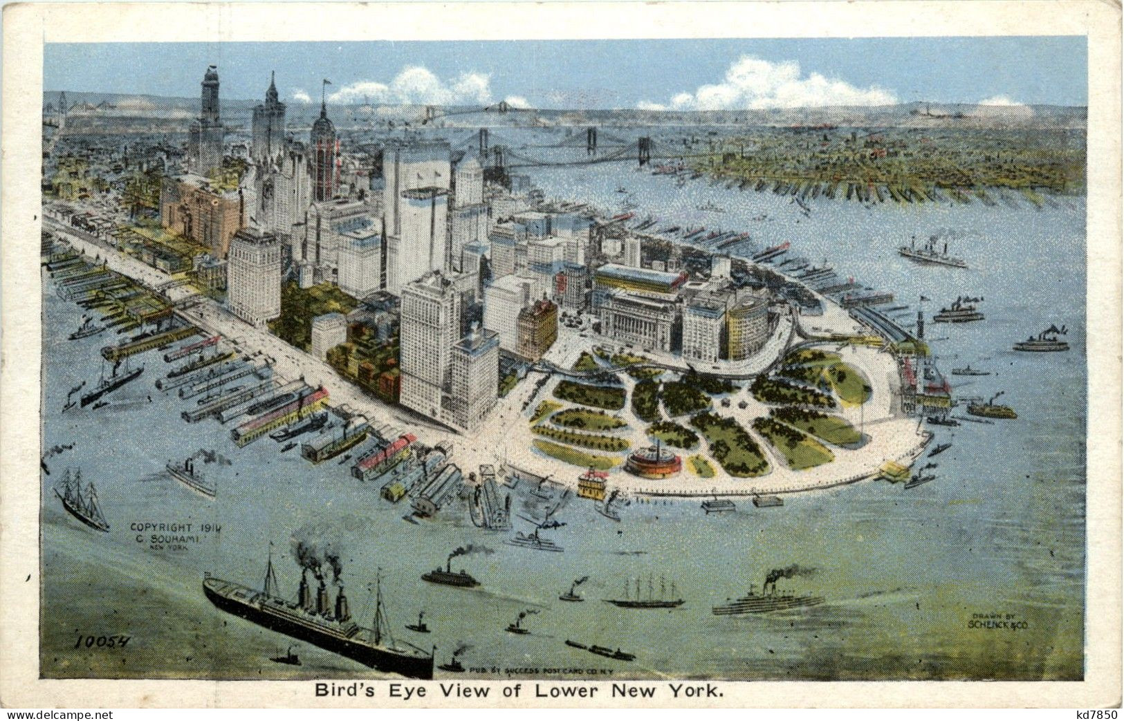 Birds Eye View Of Lower New York - Other & Unclassified