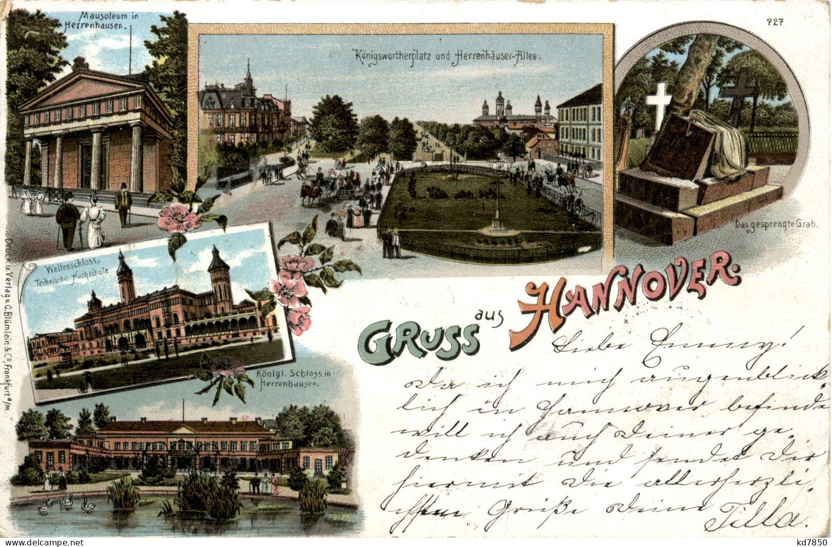 Gruss Aus Hannover - Litho - Hannover