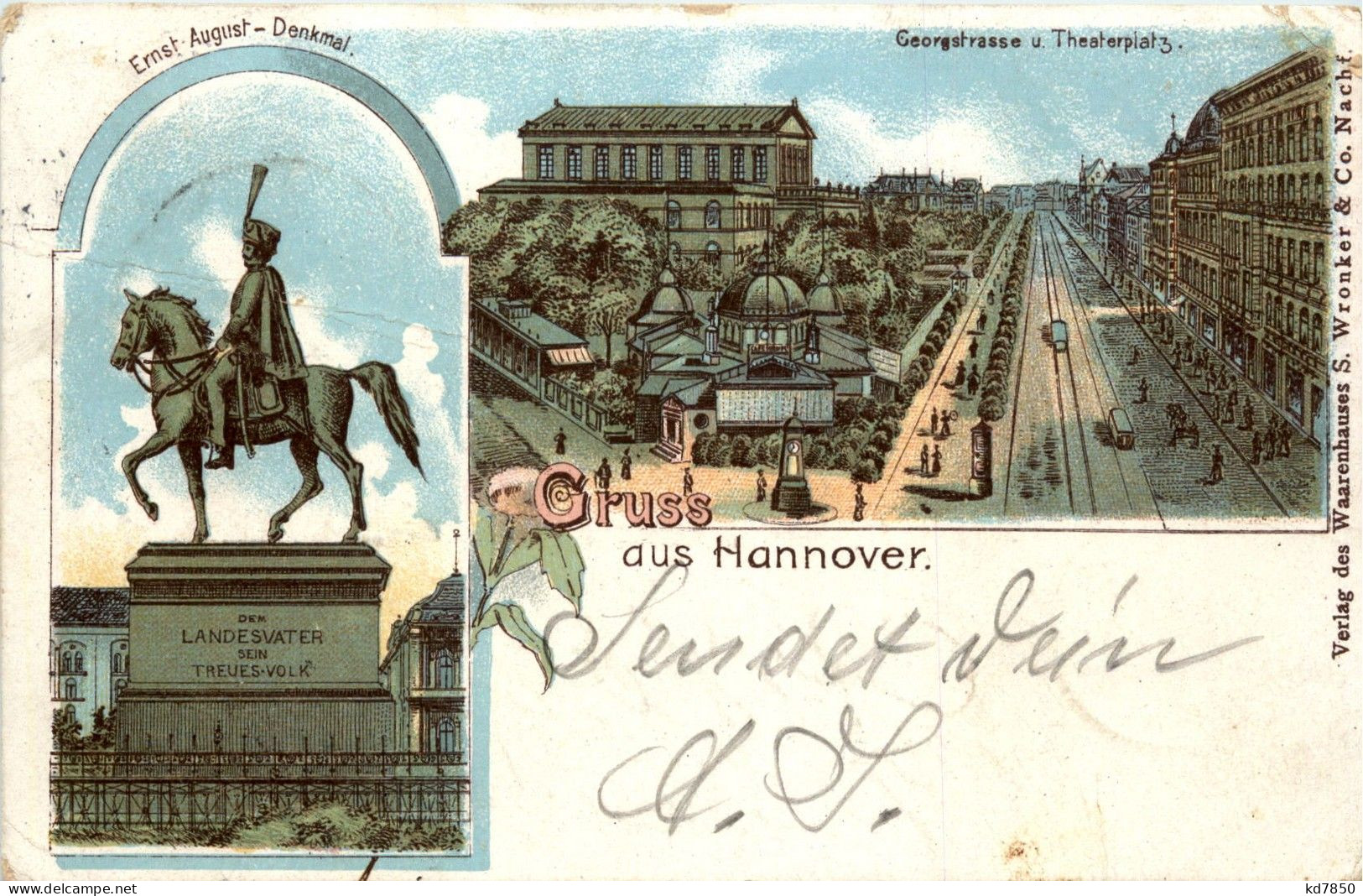 Gruss Aus Hannover - Litho - Hannover