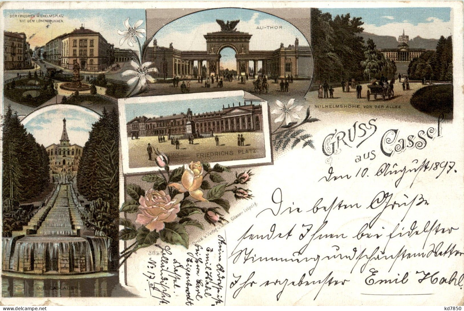 Gruss Aus Kassel - Litho - Kassel