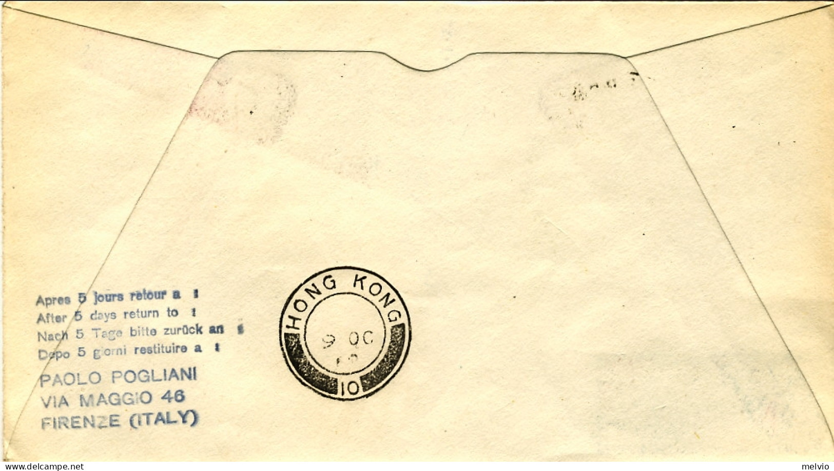 1962-I^volo Della J.A.L. Roma Hong Kong Del 6 Ottobre Sulla Nuova Rotta Della Se - Briefe U. Dokumente
