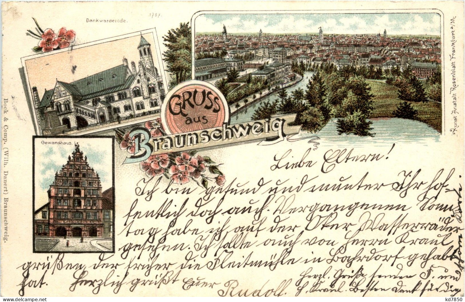 Gruss Aus Braunschweig - Litho - Braunschweig