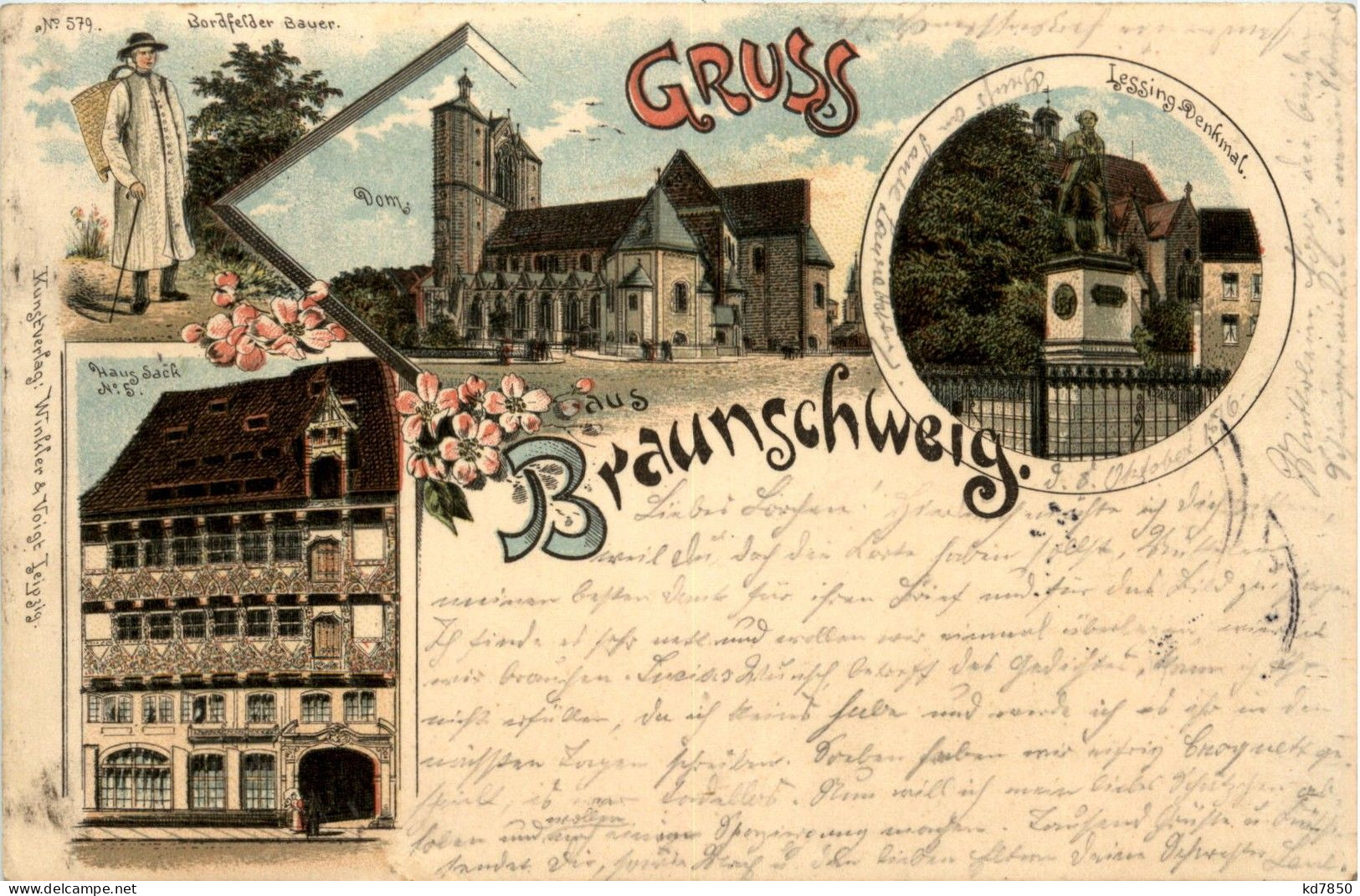 Gruss Aus Braunschweig - Litho - Braunschweig