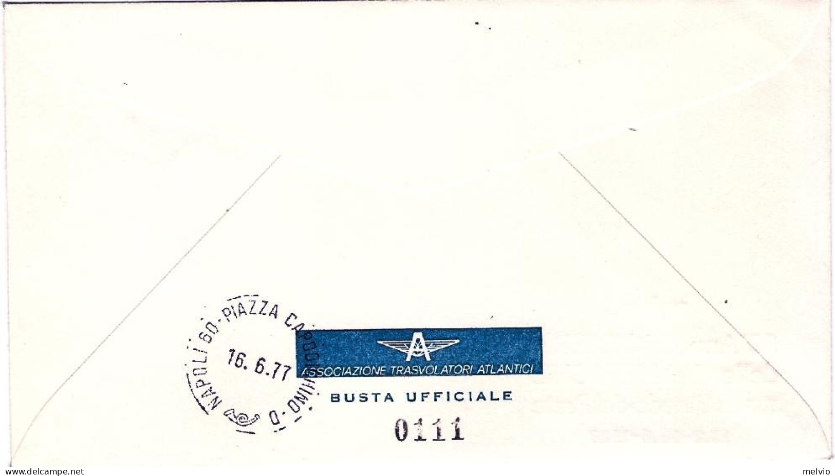 Vaticano-1977 Per Il 50^ Anniversario Della Crociera Delle Due Americhe S55 De P - Poste Aérienne