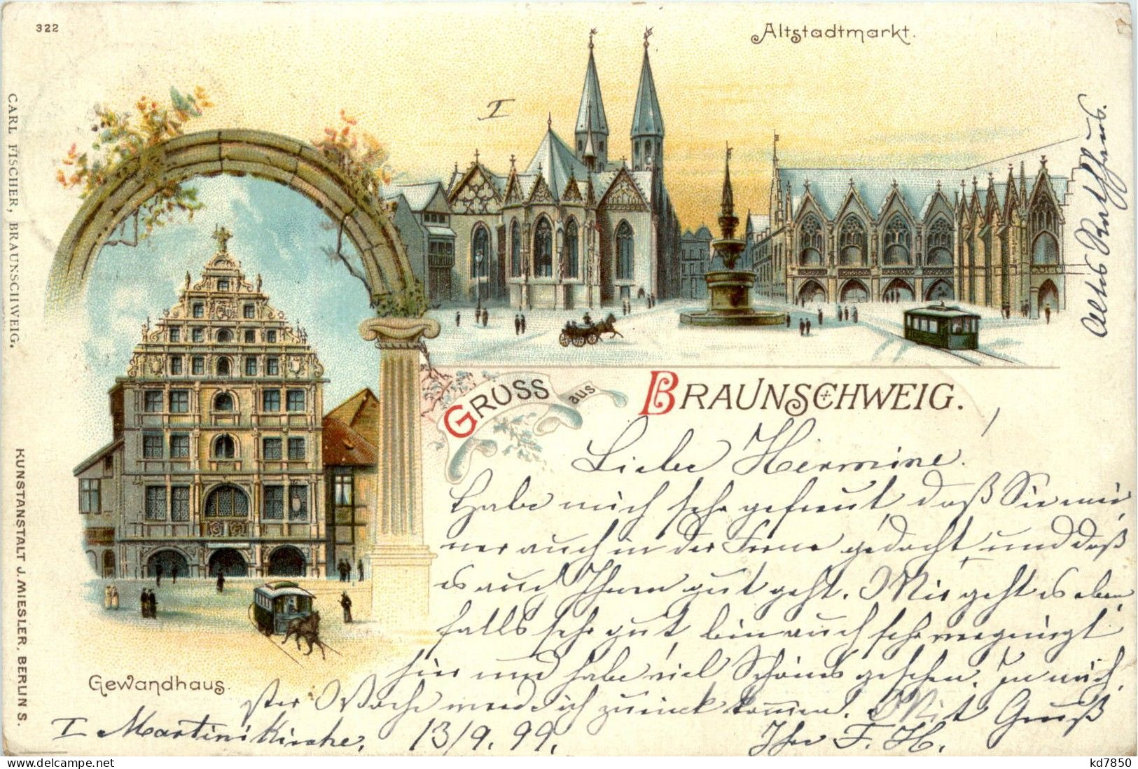 Gruss Aus Braunschweig - Litho - Braunschweig