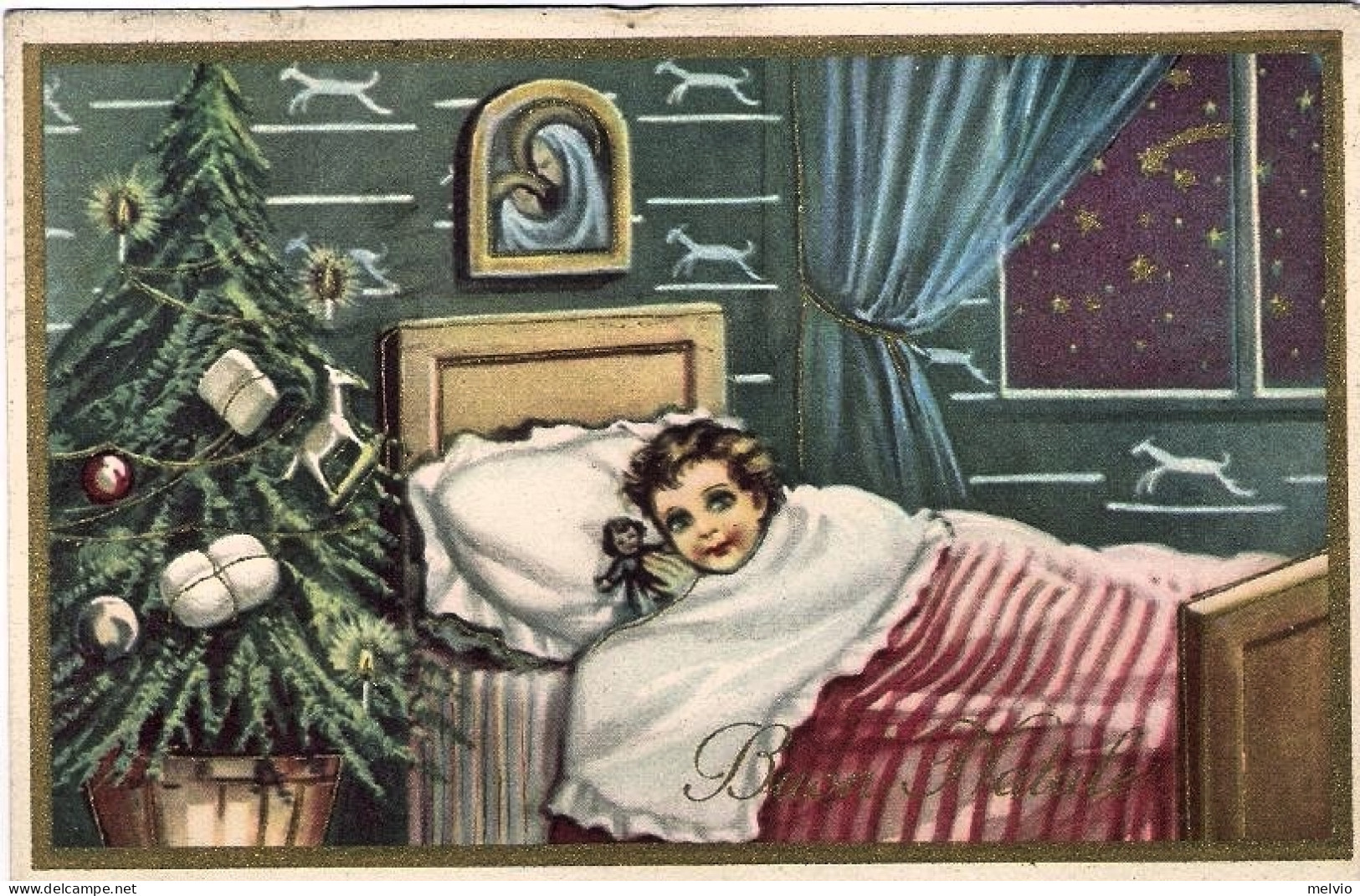 1939-cartolina Augurale Buon Natale Affrancata 20c. Centenario Delle Ferrovie Is - Naissance