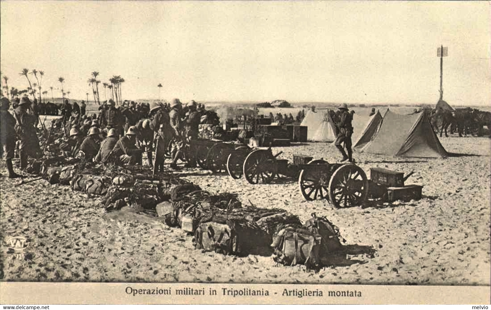 1911/12-"Guerra Italo-Turca,operazioni Militari In Tripolitania Artiglieria Mont - Tripolitania