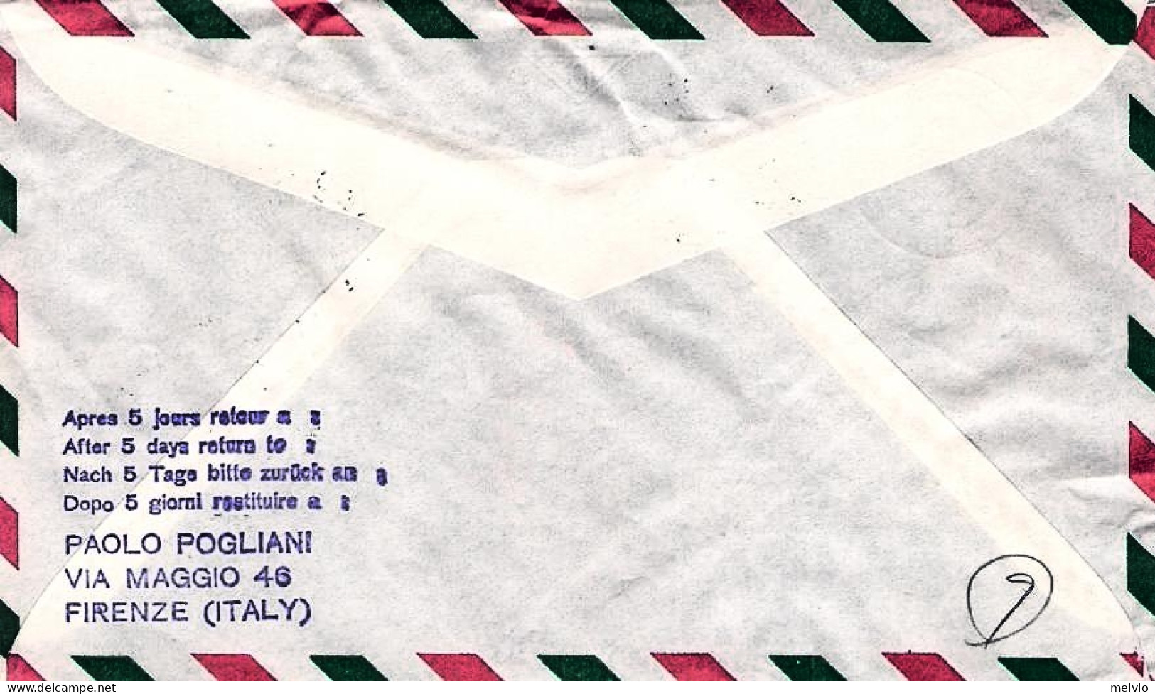 Vaticano-1964 Diretto A Showaku Nagoya "Mit CSA Olympiade Flug Via Praha"cachet  - Poste Aérienne