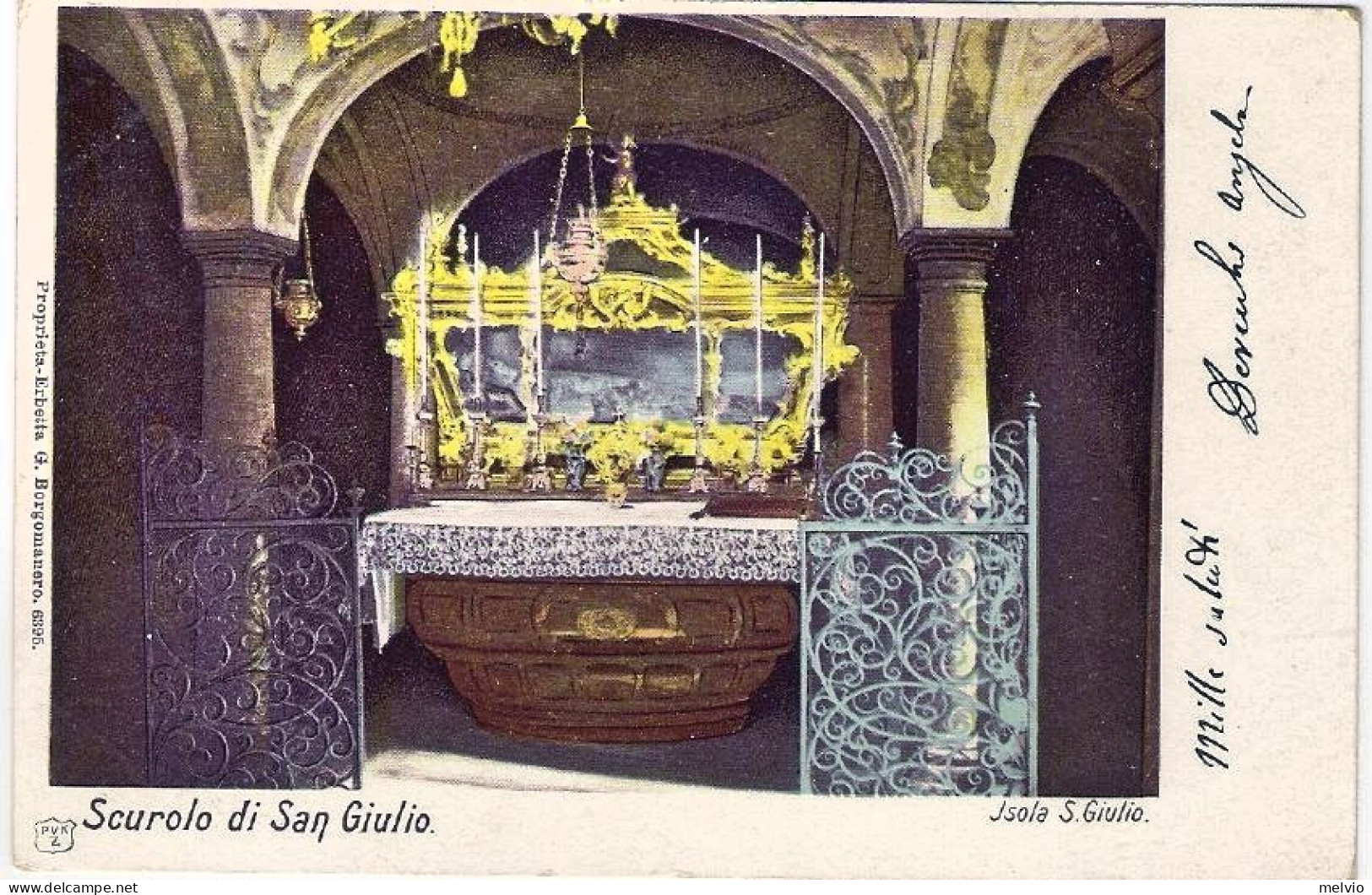 1901-"Scurolo Di San Giulio-Isola S.Giulio Novara" - Novara