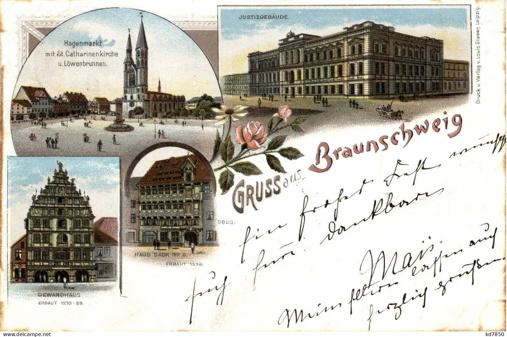 Gruss Aus Braunschweig - Litho - Braunschweig