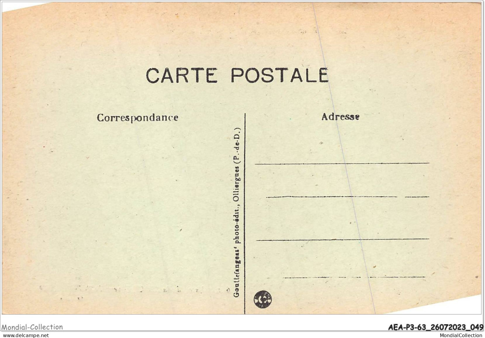 AEAP3-63-0217 - Chutes De La SIOULE Vers PONTGIBAUD - Riom