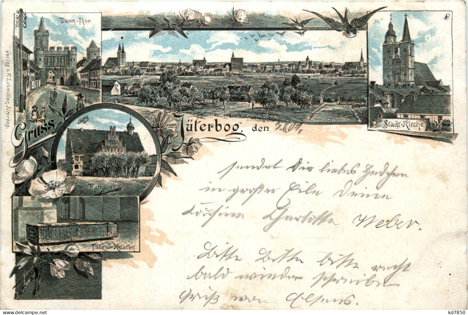 Gruss Aus Jüterbog - Litho - Jueterbog