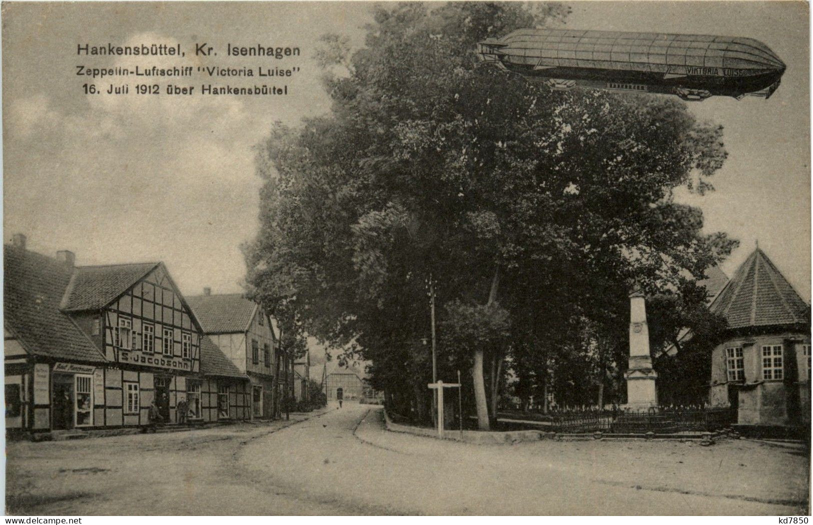 Zeppelin Victoria Luise über Hankenbüttel - Kr. Isenhagen - Airships