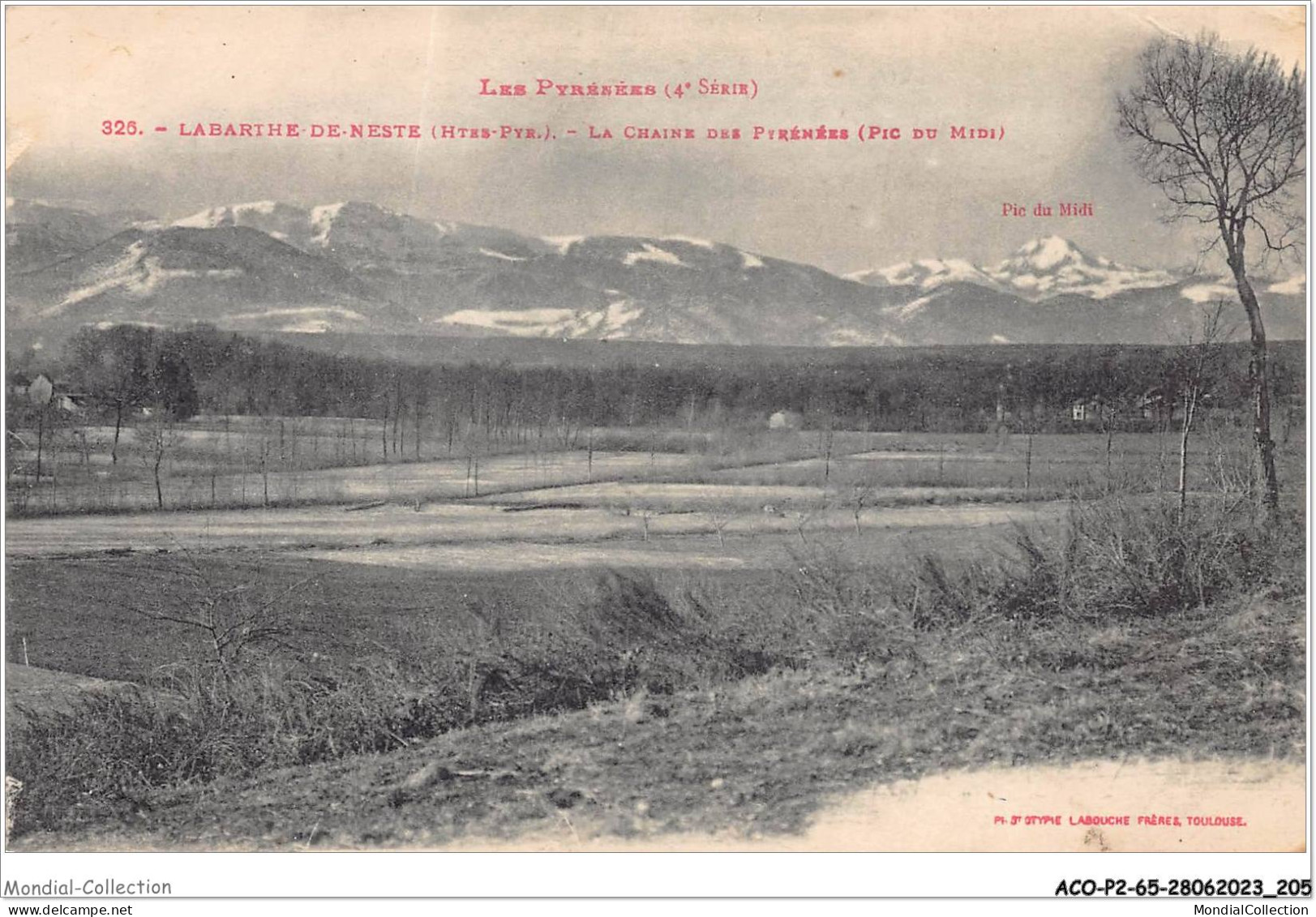 ACOP2-65-0191 - LA BARTHE DE NESTE - La Chaine Des Pyrenées - Pic Du Midi - La Barthe De Neste