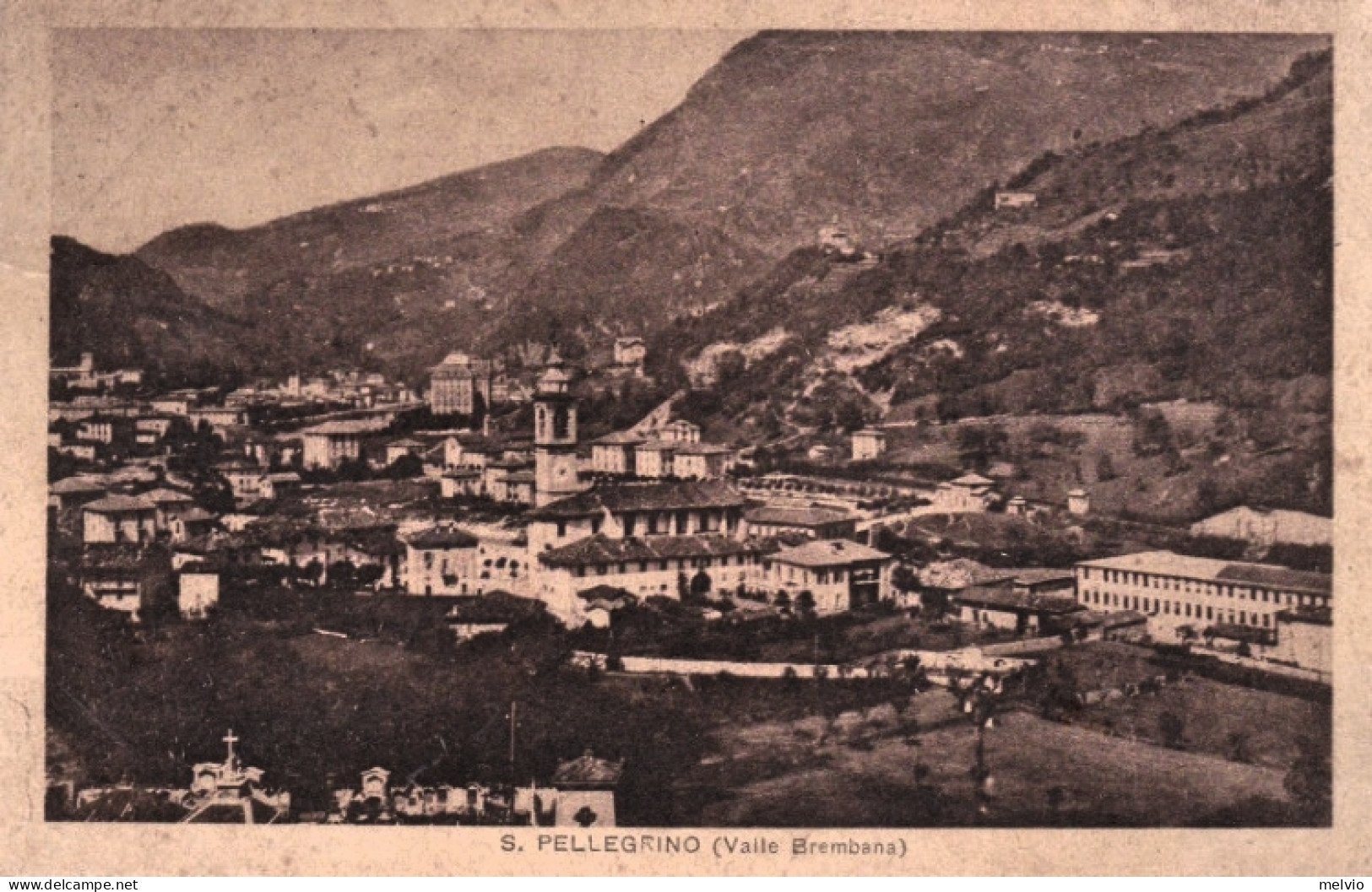 1920-Bergamo S.Pellegrino Valle Brembana, Cartolina Viaggiata - Bergamo