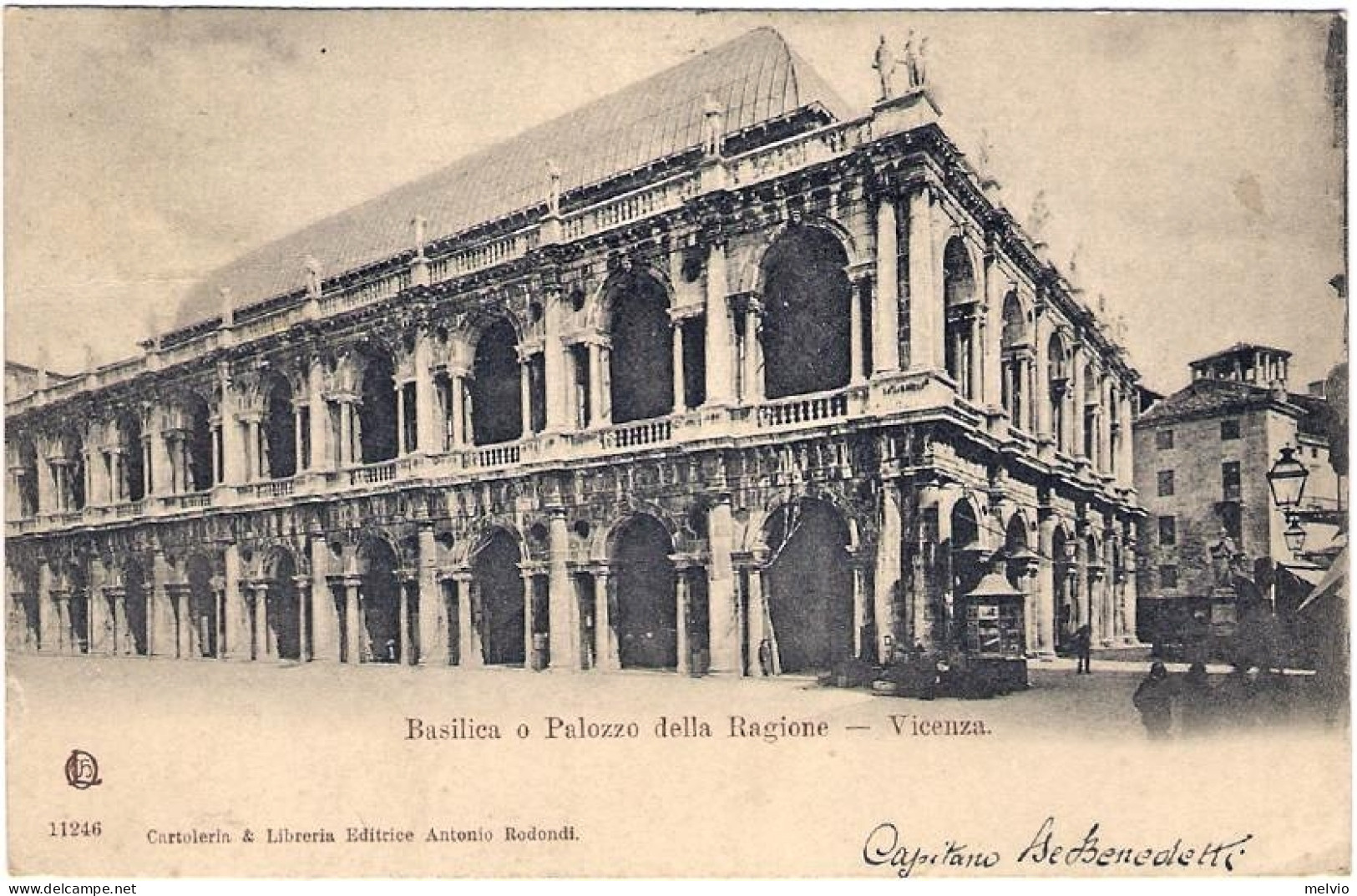 1903-cartolina Di Vicenza Basilica Palladiana Palazzo Della Ragione Viaggiata - Vicenza