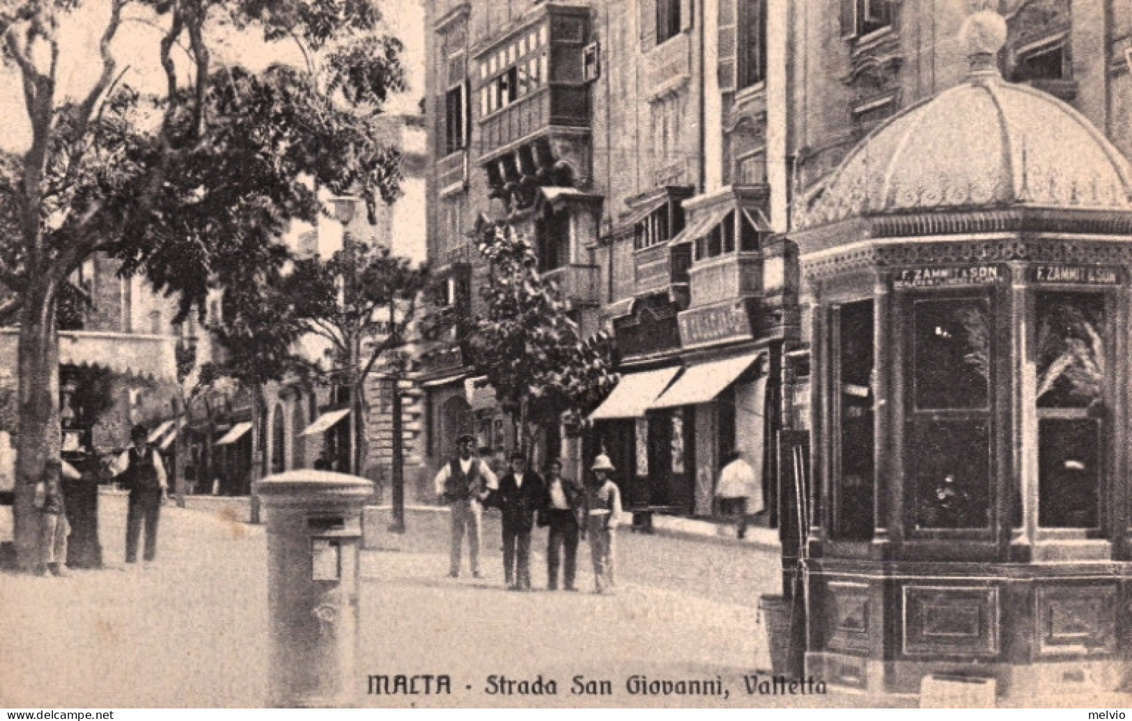1930circa-Malta Strada San Giovanni Valletta - Malta