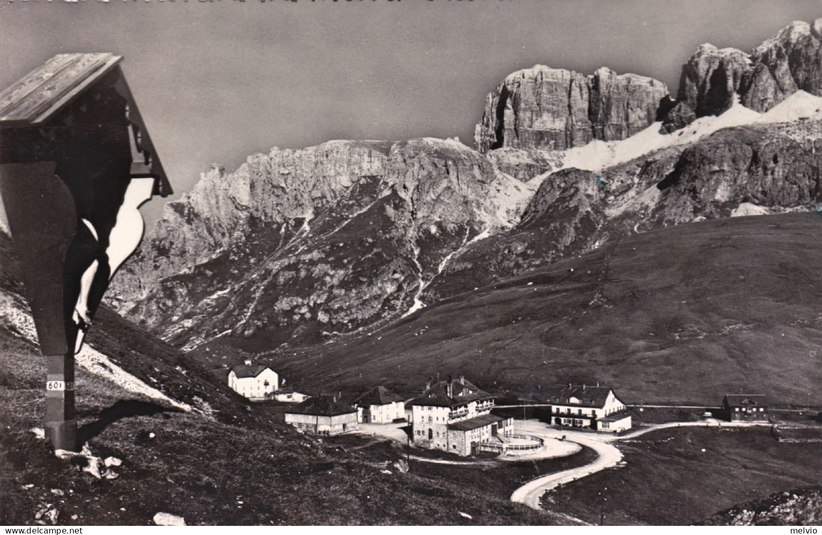 1955-Trento Dolomiti Passo Pordoi, Cartolina Viaggiata - Trento
