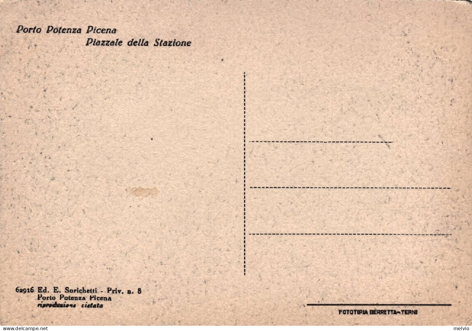 1940circa-Macerata Porto Potenza Picena,piazzale Della Stazione - Macerata