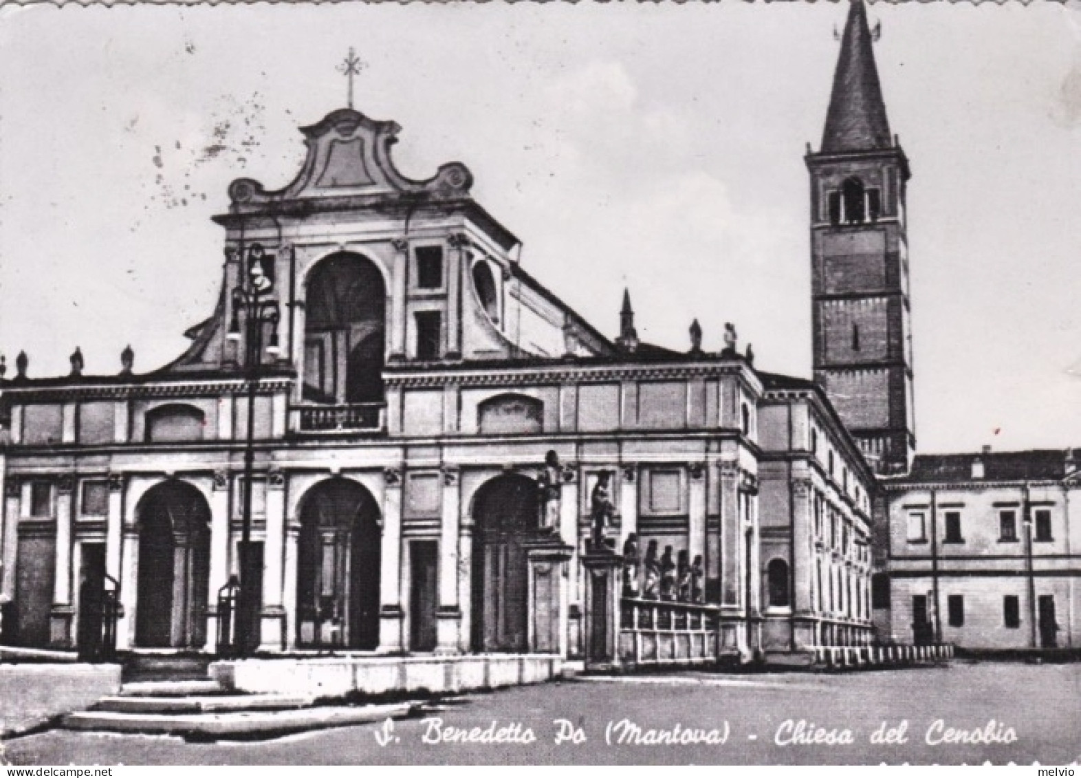 1957-Modena S.Benedetto Po Chiesa Del Cenobbio, Cartolina Viaggiata - Modena