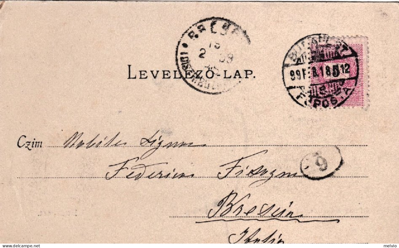 1899-Ungheria Budapest Aussicht Vom Blocksberg, Cartolina Viaggiata - Hongrie