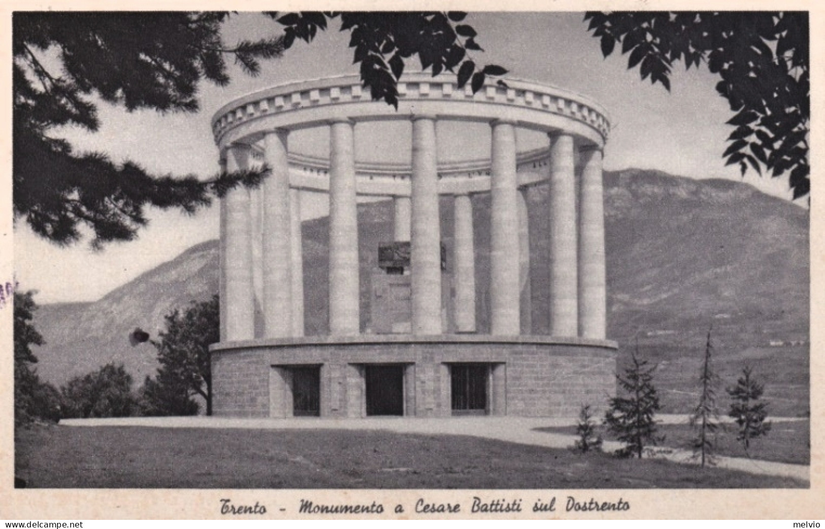 1960ca-Trento Monumento Cesare Battisti Sul Dostrento - Trento