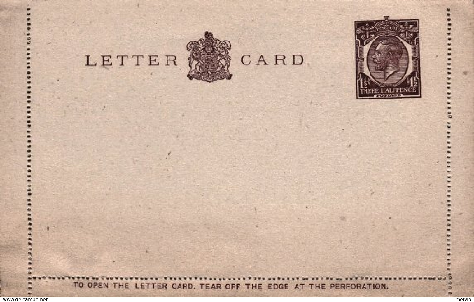 1912-Gran Bretagna Letter Card 1,5p. Giorgio V - Lettres & Documents