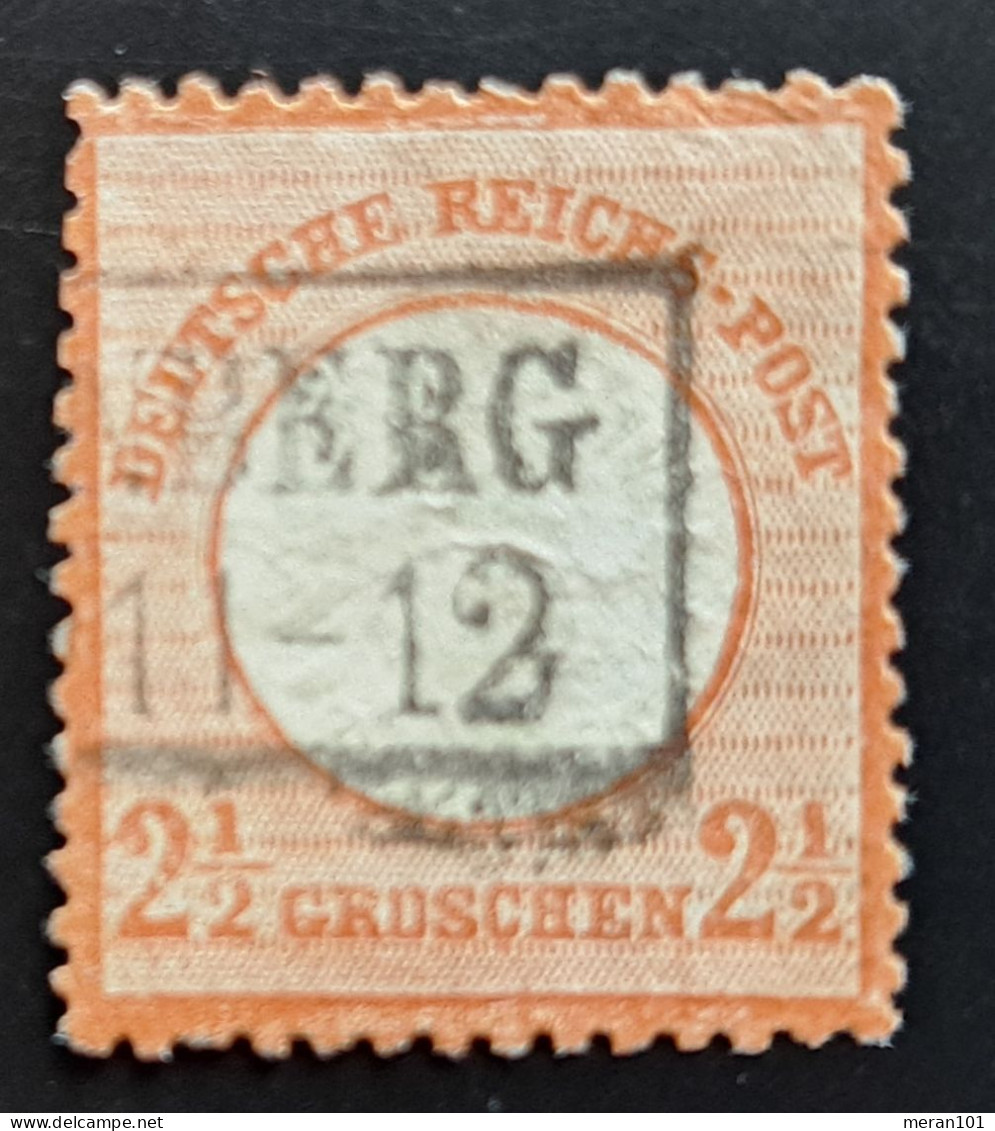 Deutsches Reich 1872, Brustschild Mi 21a Gestempelt Signiert - Usados