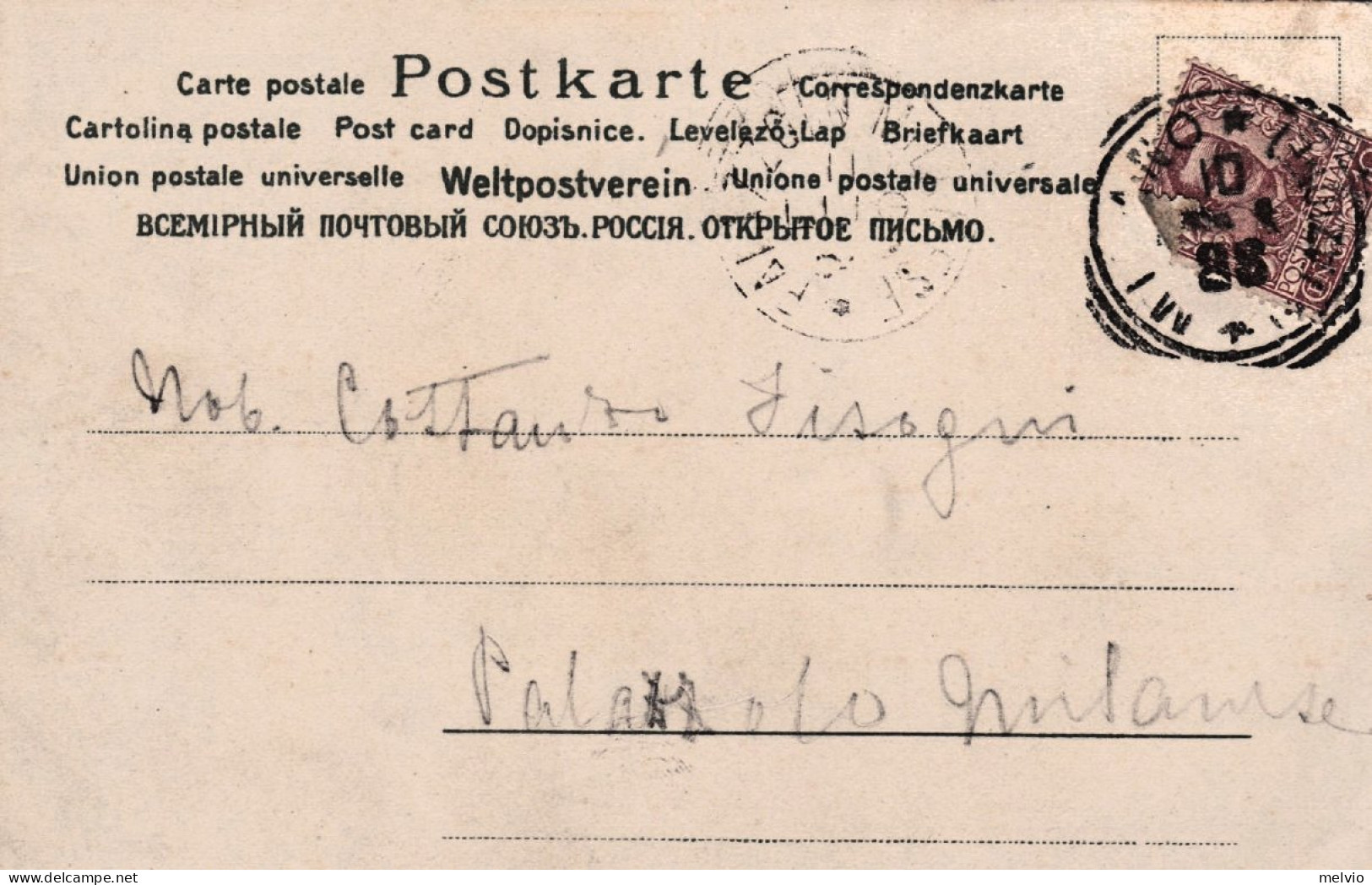 1901-Maialini E Quadrifogli Cartolina Augurale Viaggiata - Schweine