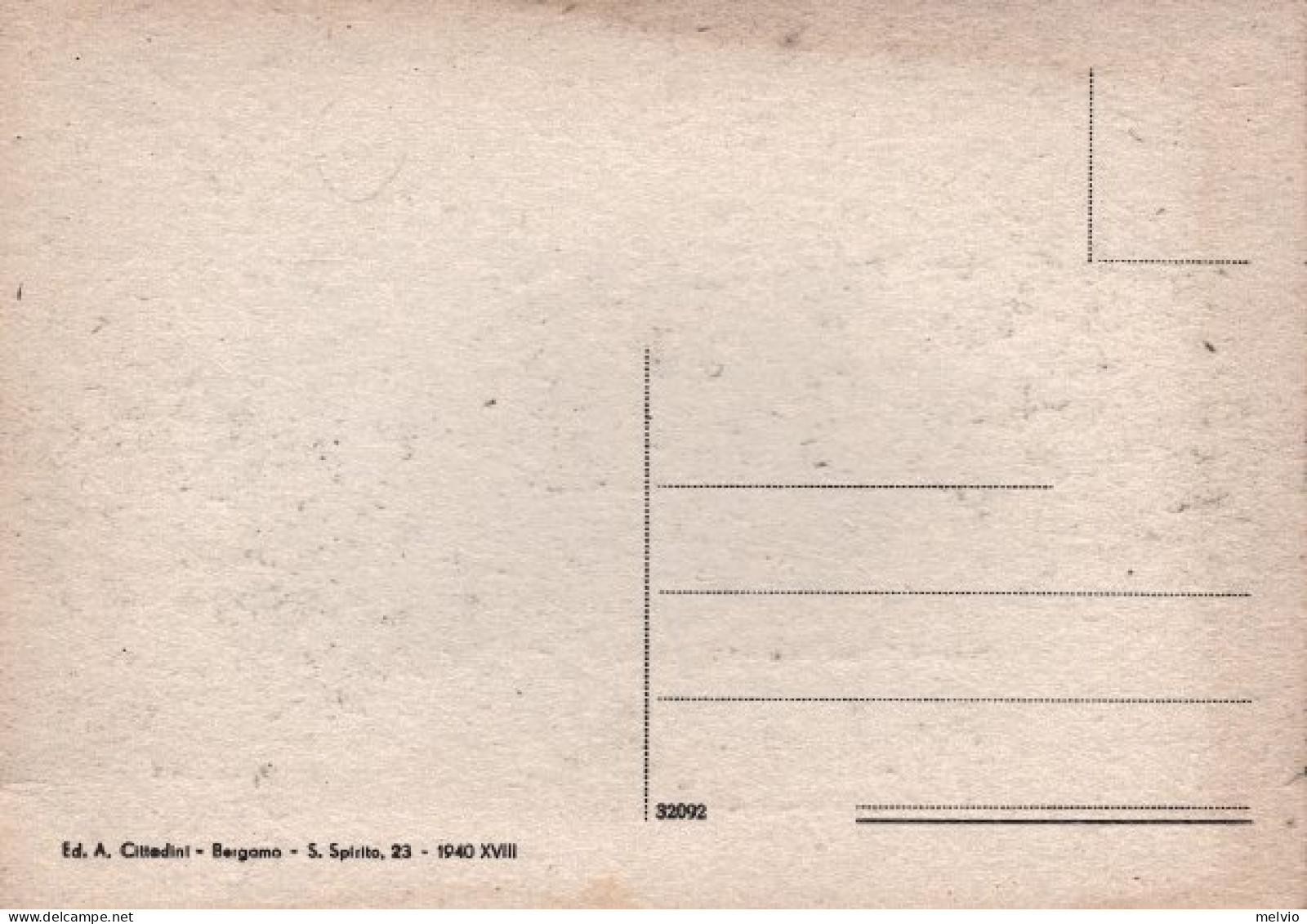 1940-Bergamo Nembro Piazza E Palazzo Del Popolo (G.I.L.), Cartolina Viaggiata - Bergamo