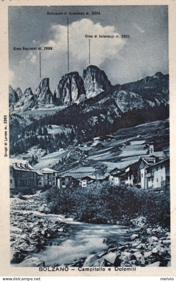 1940circa-Bolzano Campitello E Dolomiti - Bolzano (Bozen)