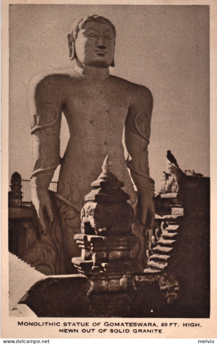 1920ca.-India Shravanabelagola Monolithic Statue Of Gomateswara - Indien