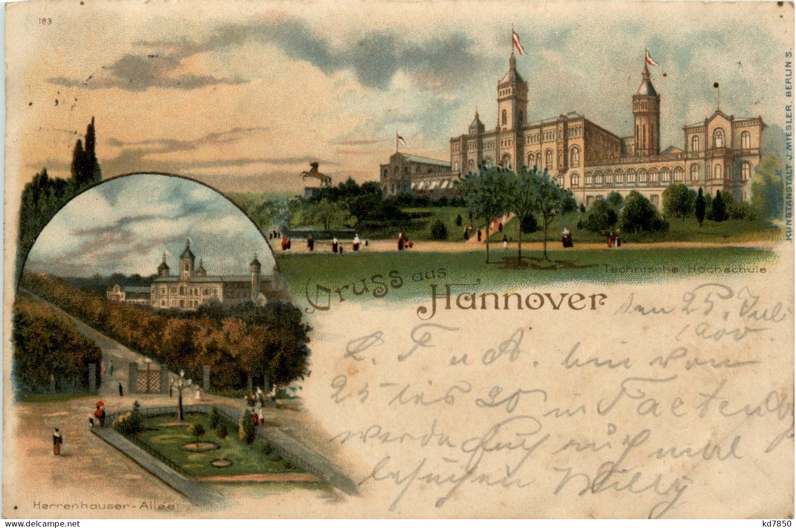 Gruss Aus Hannover - Litho - Hannover