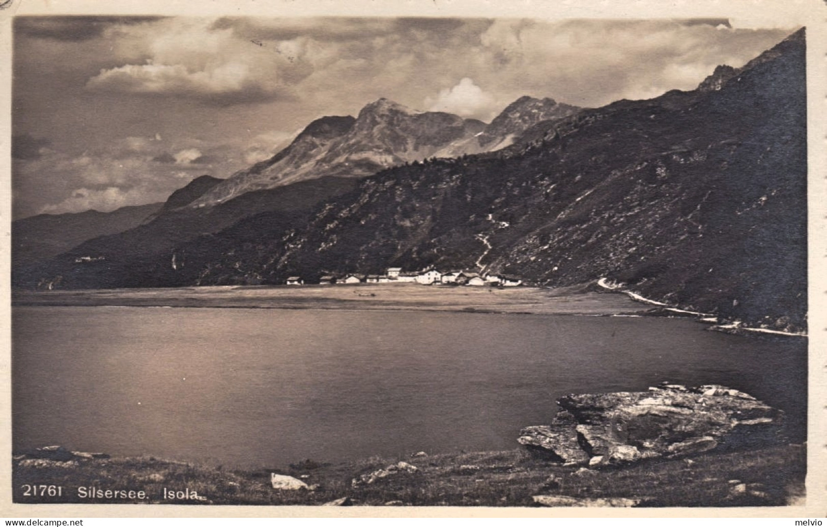 1921-Svizzera Silsersee Isola Diretta In Gran Bretagna - Poststempel