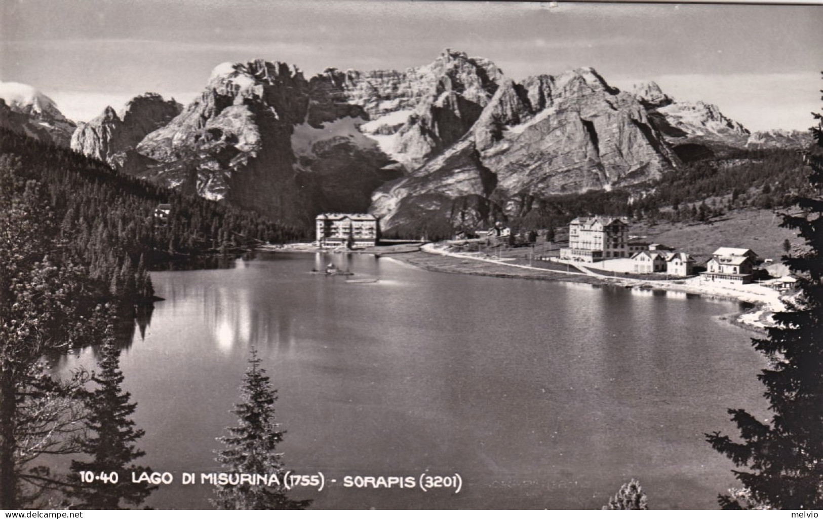 1950-Belluno Lago Di Misurina Sorapis Cartolina Viaggiata - Belluno