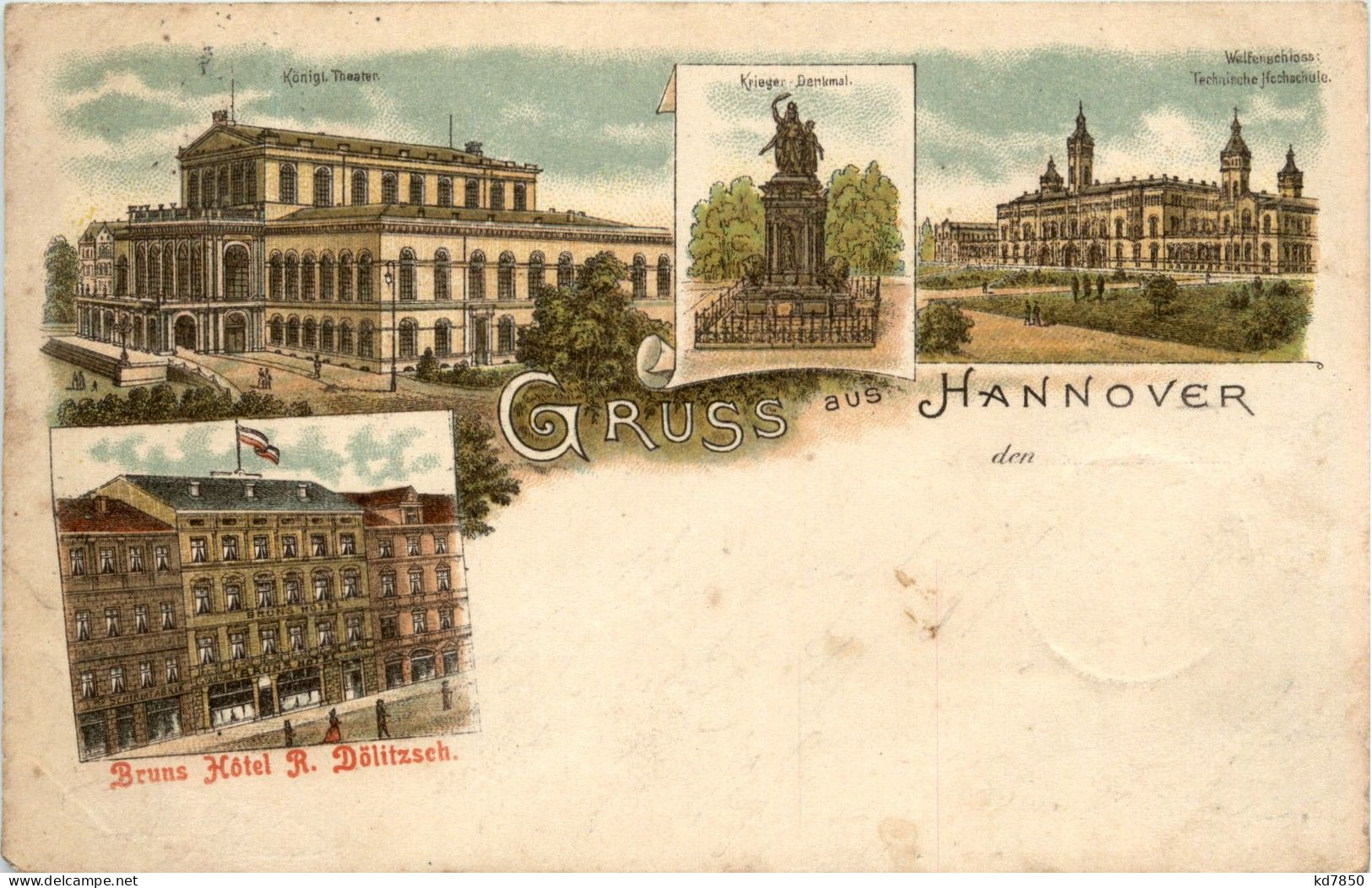 Gruss Aus Hannover - Litho - Hannover