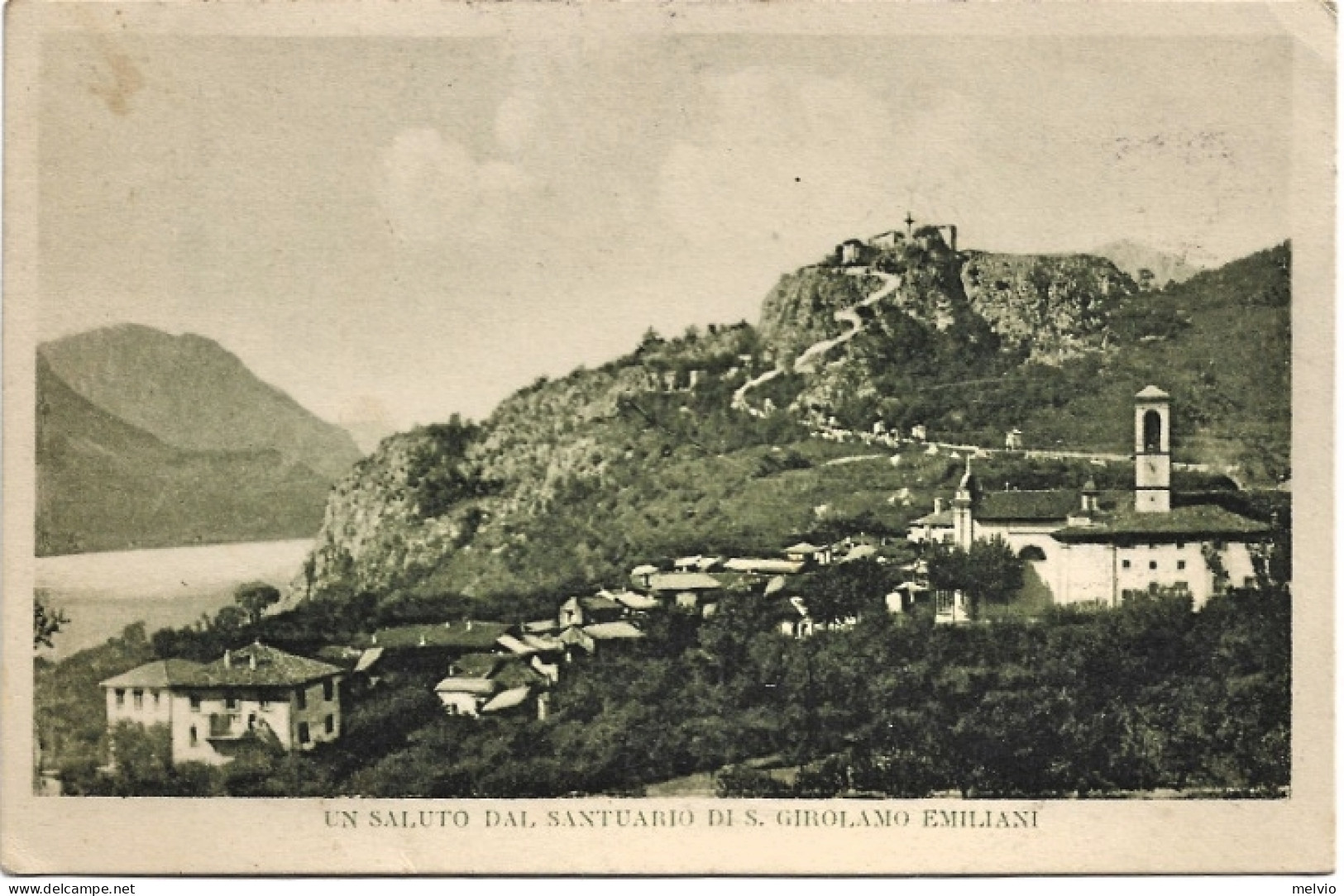 1930-Lecco Un Saluto Dal Santuario Di San Girolamo Emiliani - Lecco