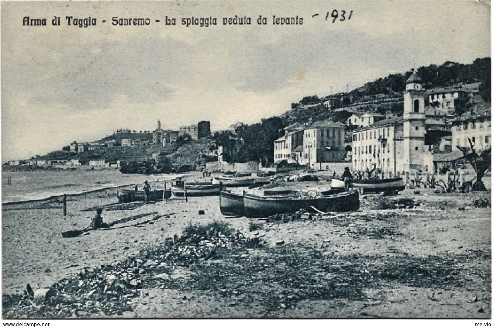 1931-Imperia Arma Di Taggia La Spiaggia Veduta Da Levante - Imperia