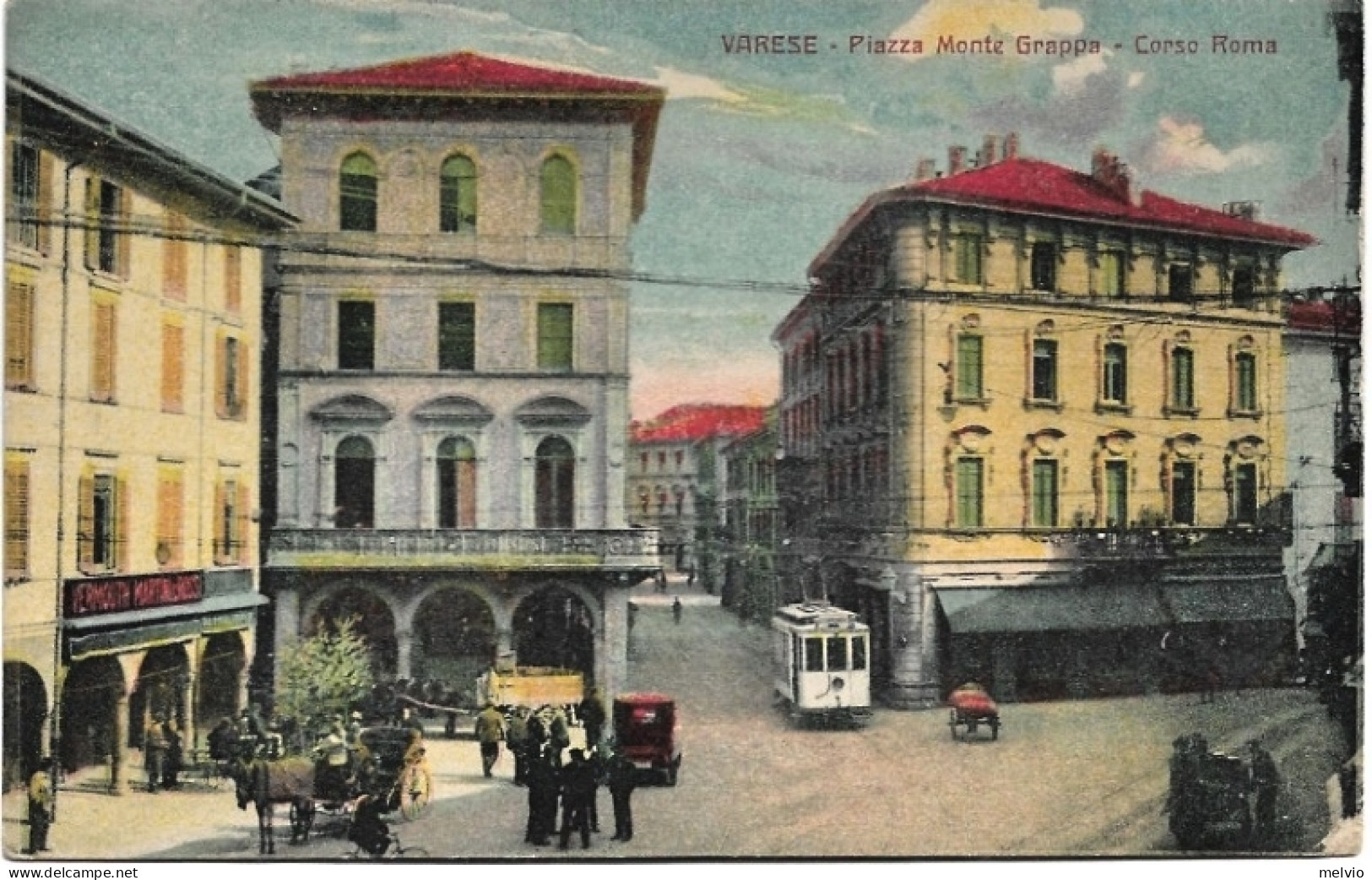 1925circa-Varese Piazza Monte Grappa-Corso Roma - Varese