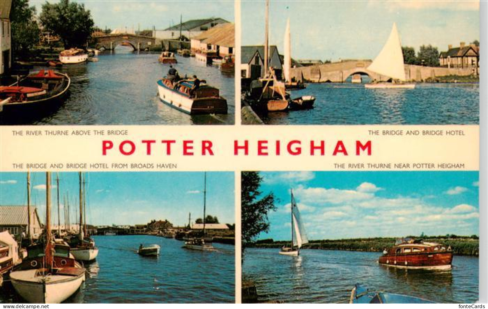 73879650 Potter Heigham UK The River Thurne Above The Bridge The Bridge Hotel Bo - Andere & Zonder Classificatie