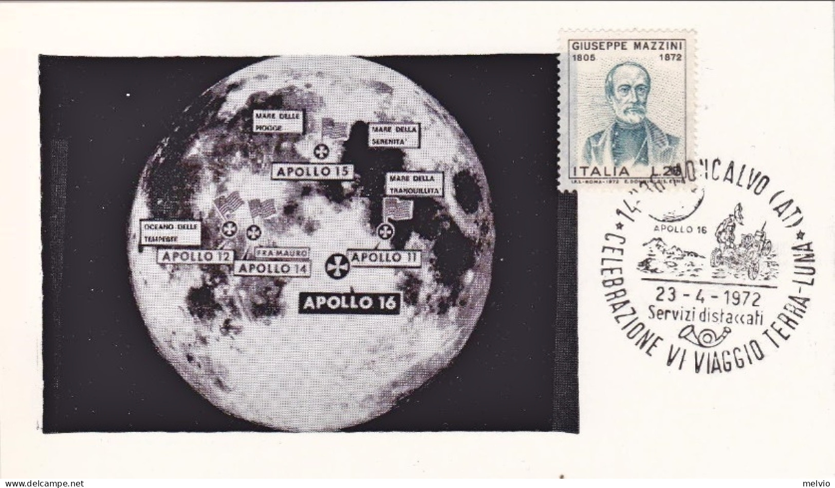 1972-cartolina Illustrata Numerata "conquista Dello Spazio-piano Della Missione  - 1971-80: Marcofilie