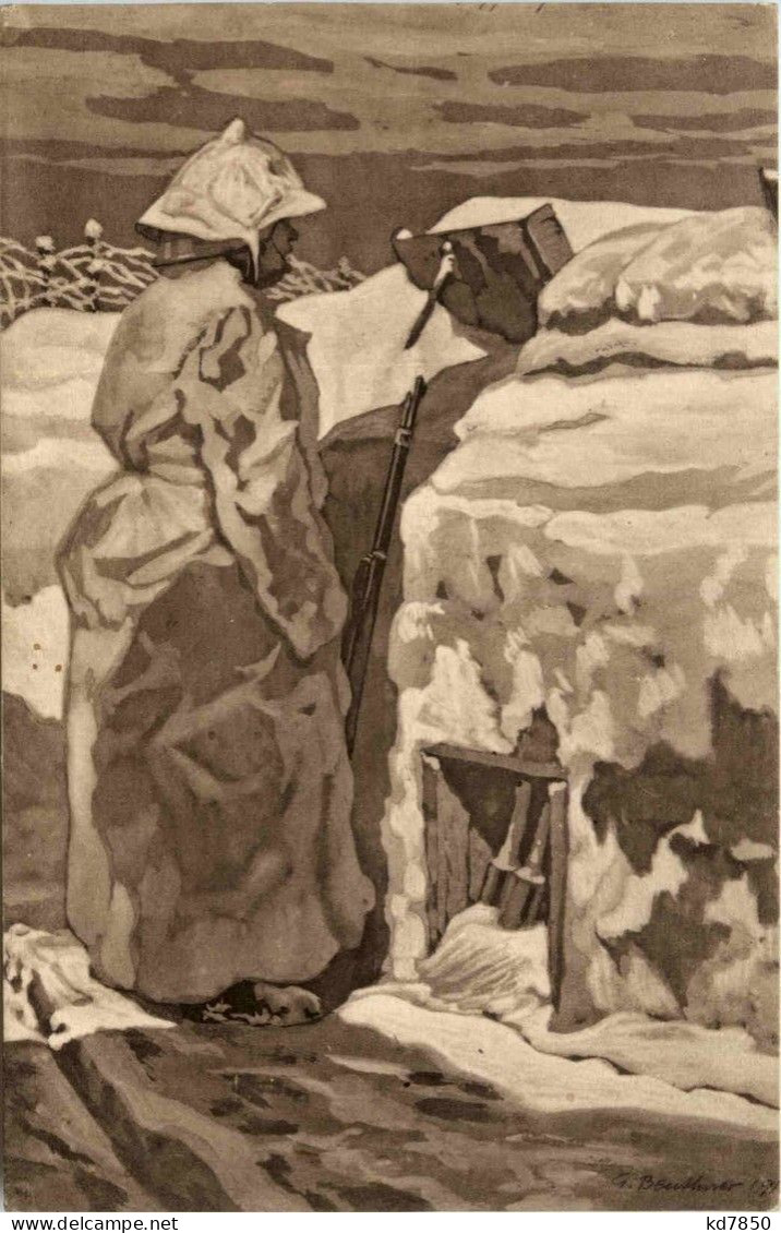 Sappenposteen Im Schneemantel - Oorlog 1914-18