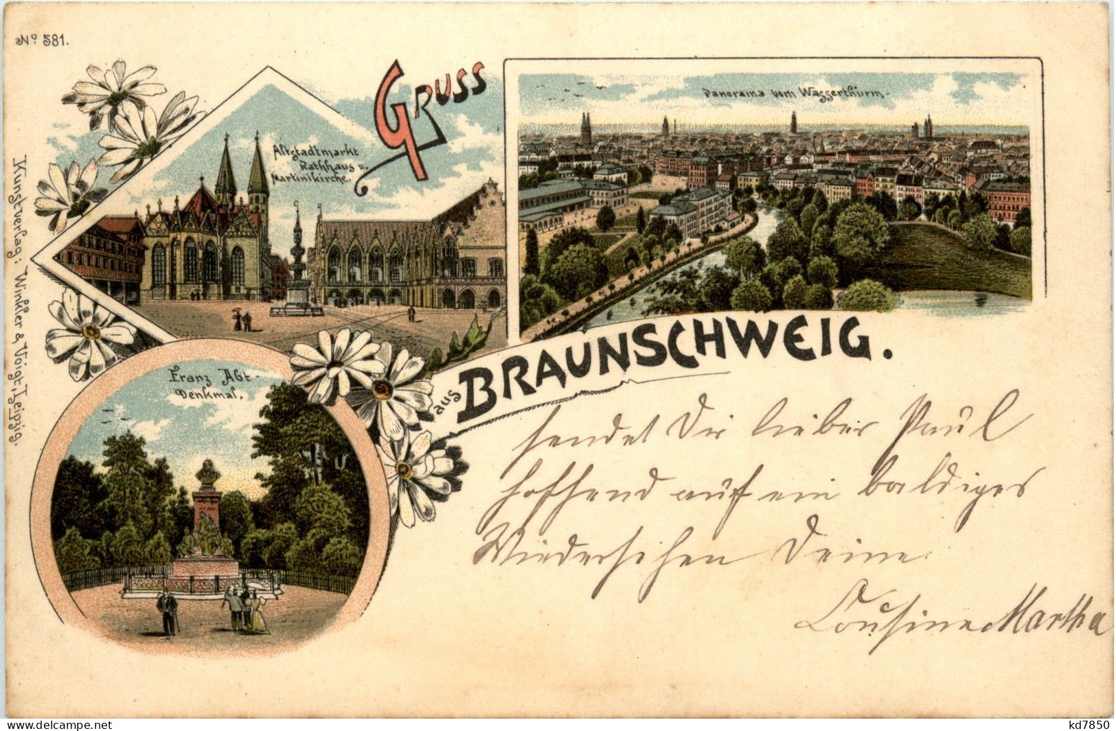 Gruss Aus Braunschweig - Litho - Braunschweig